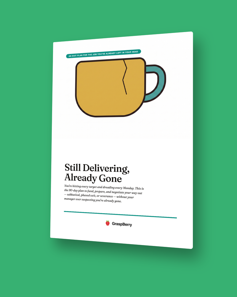 Still Delivering, Already Gone cover: a single cracked teacup on sun-yellow and deep teal